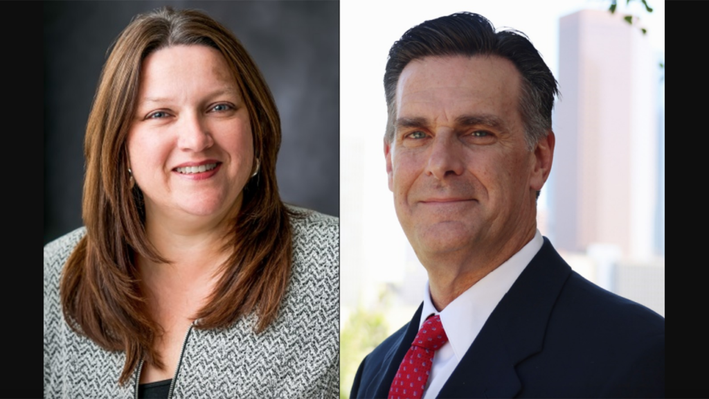 Pictured: Dottie Watkins, incoming interim CEO of Capital Metro (Houston, Tex.), and Daniel Comorre, Senior Project Manager of Urban Engineers (Los Angeles, Calif.).