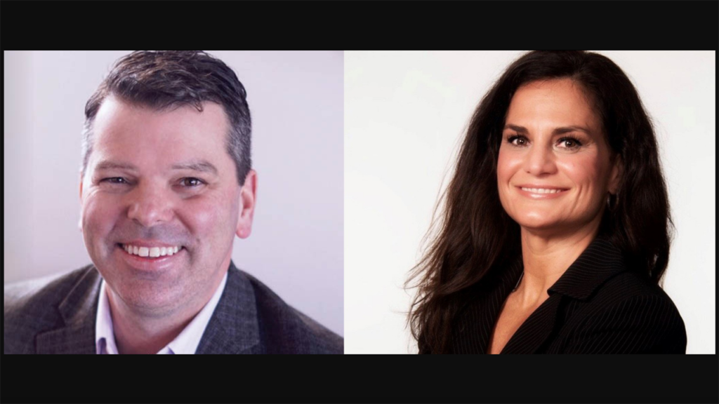 Rocky Loessin, Strato Inc.; Laura Reeder, TRAC Intermodal