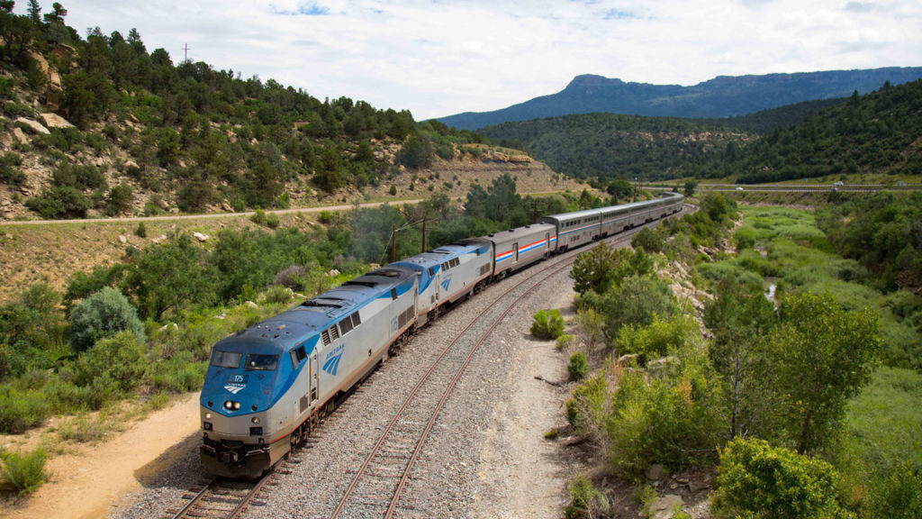 Pictured: Amtrak Southwest Chief near Fishers Peak, Colo. (Photograph Courtesy of Amtrak)