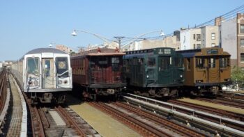 The New York Transit Museum's Parade of Trains "offers a chance for everyone to experience New York City transportation history firsthand," MTA says. (Photo: Max Diamond, Courtesy of MTA)