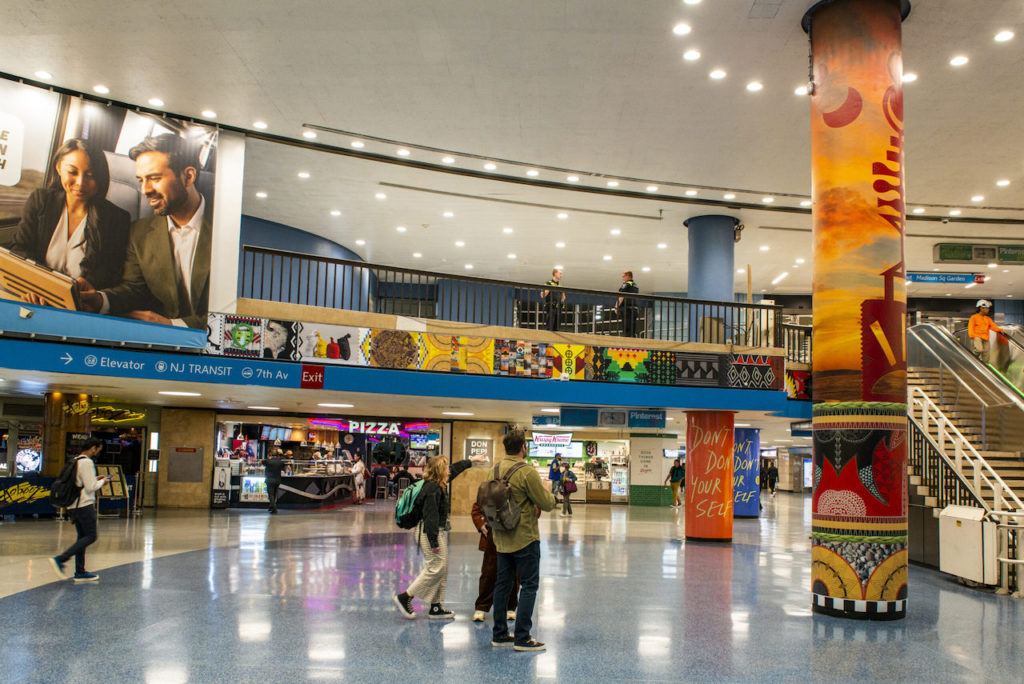 Amtrak unveiled its second series of installations at New York Penn Station for its Art at Amtrak initiative in September. (Amtrak photo)