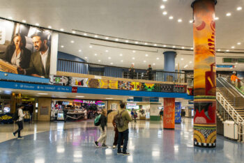 Amtrak unveiled its second series of installations at New York Penn Station for its Art at Amtrak initiative in September. (Amtrak photo)