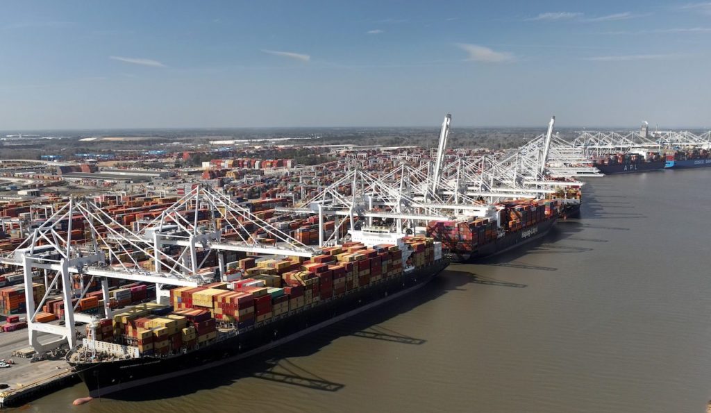 The Port of Savannah grew container volumes by nearly 10% in the first quarter of FY2023.
