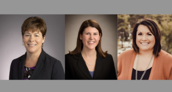 Left to right: Cami Misch, Victoria Sheehan and Niki Toussaint