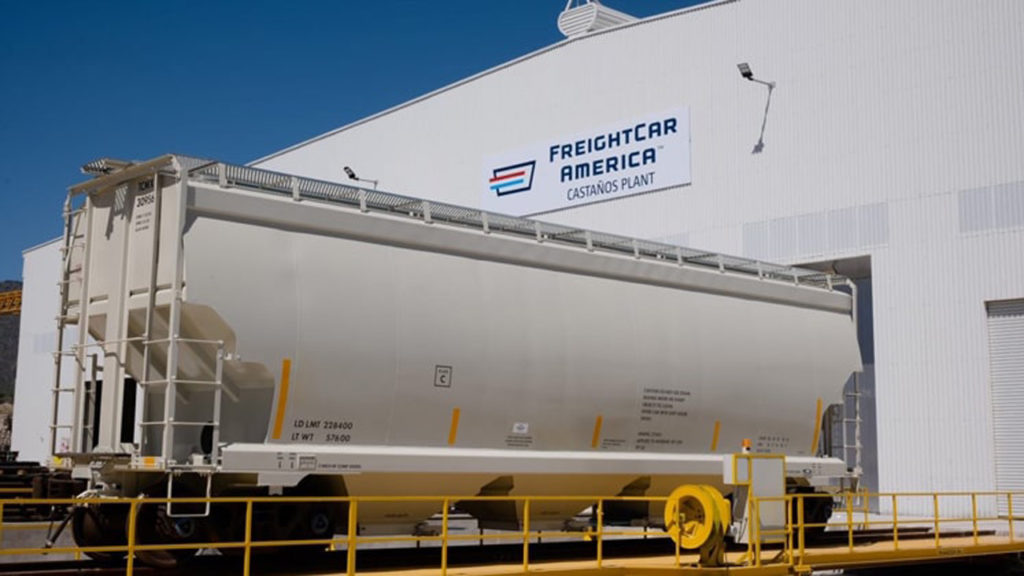 FCA said it expected its new Castaños, Mexico, facility to deliver 3,000-3,200 railcars in 2022.