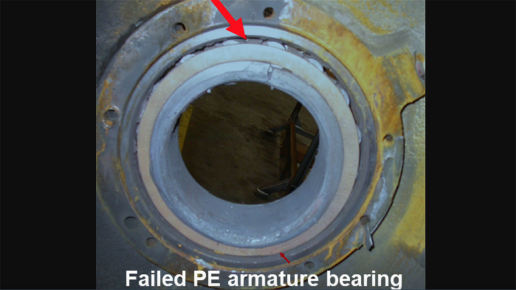 FIGURE 1. Example of traction motor components that failed from overheating. (Courtesy of MxV Rail)