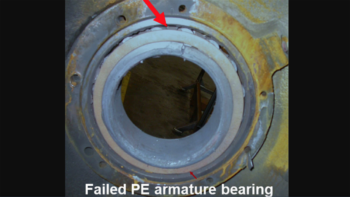FIGURE 1. Example of traction motor components that failed from overheating. (Courtesy of MxV Rail)