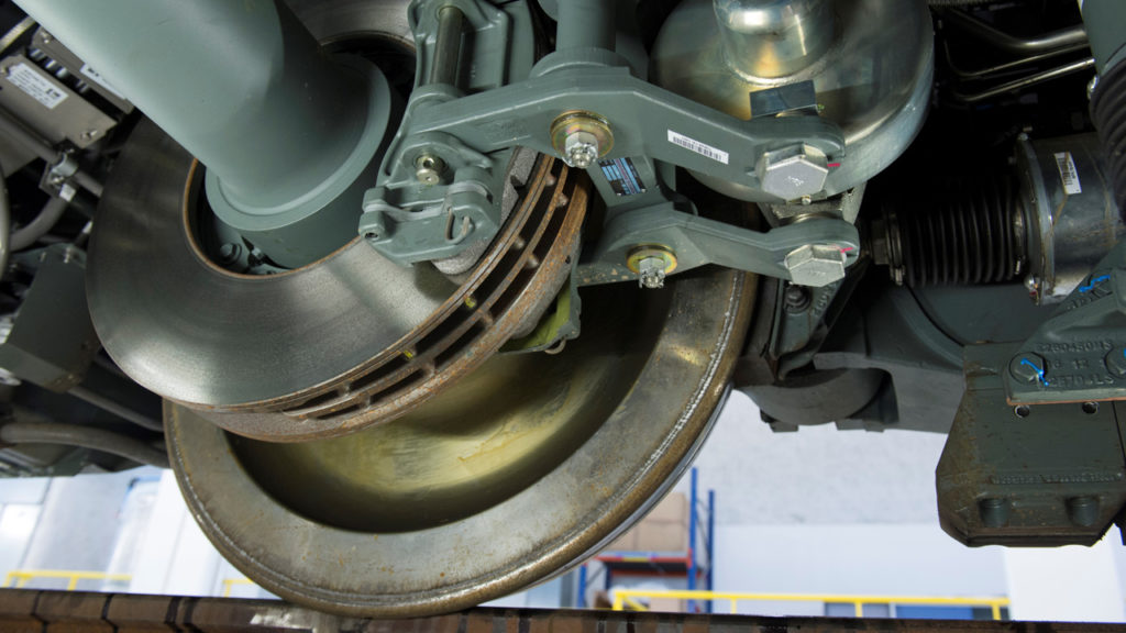 Certification of Wabtec’s adaptive wheel-slide protection (WSP) technology for rail transit applications “opens the door to the use of our new generation of high-performance adhesion solutions on new main line trains, as well as retrofits on existing trains,” Wabtec Transit President Lilian Leroux said. (Photograph Courtesy of Wabtec)