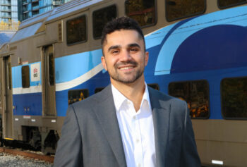RailVision Founder and CEO Dev Jain. (Photo: Business Wire)