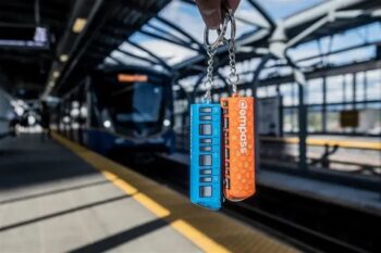TransLink's Compass Mini-Trains attach to a keyring and offer an alternate way to pay for transit in Metro Vancouver.