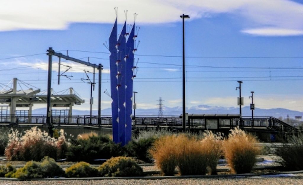 Annette Coleman's "Mid-Century, Mod-Cacti" provides RTD's N LIne with a "whimsical, futuristic feel."