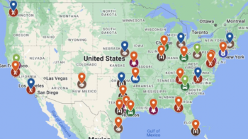 The USDOT selected five National, nine Regional and 20 Tier One UTCs (depicted on map) for research funding that “will help the next generation of transportation professionals make our roads, bridges, rail, shipping, and airspace safer, more innovative, and more efficient.”