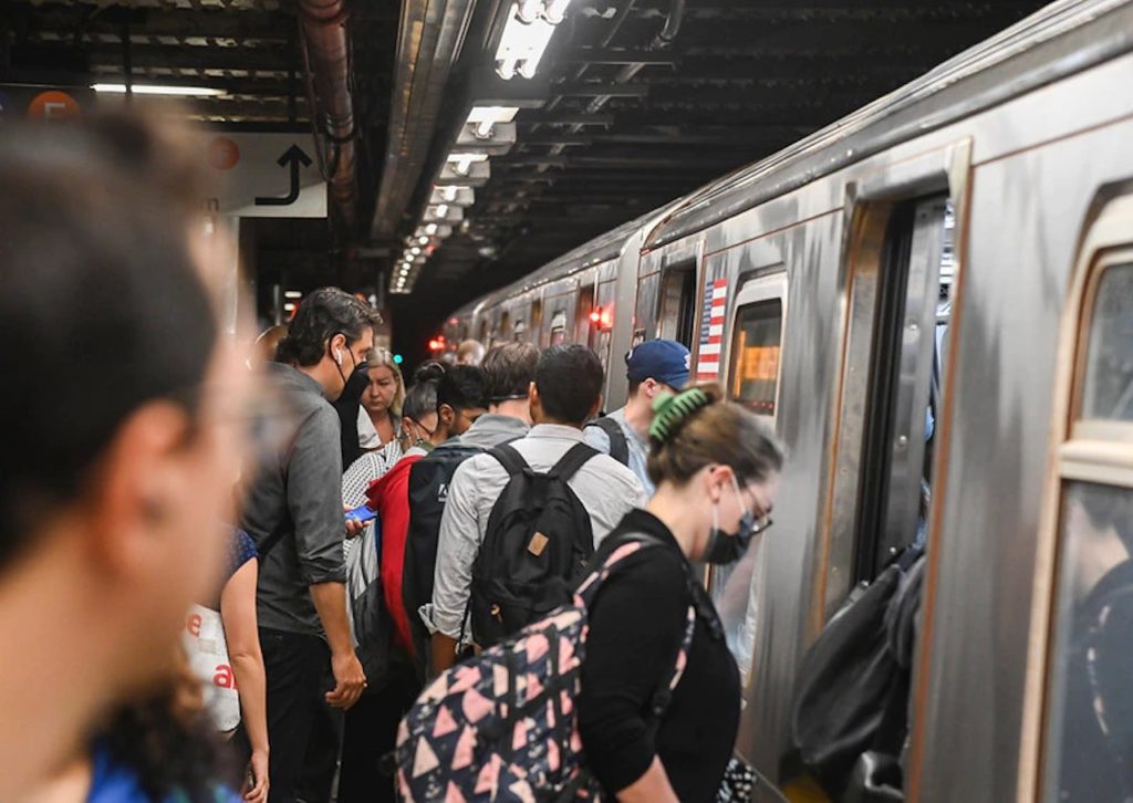 New York City subways reached 3.94 million riders on a single day for the first time since March 2020.