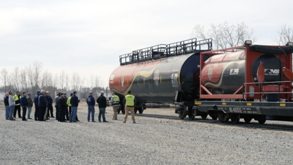 First responders from across Ohio, Pennsylvania and West Virginia gathered at Norfolk Southern’s Bellevue Yard for two weeks of safety training. (NS Photograph)