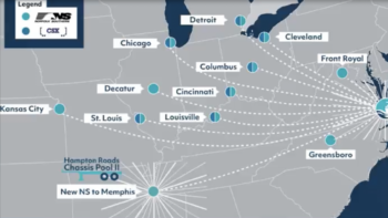 Starting April 1, NS will run daily service between The Port of Virginia and its regional intermodal terminal near Memphis, Tenn.