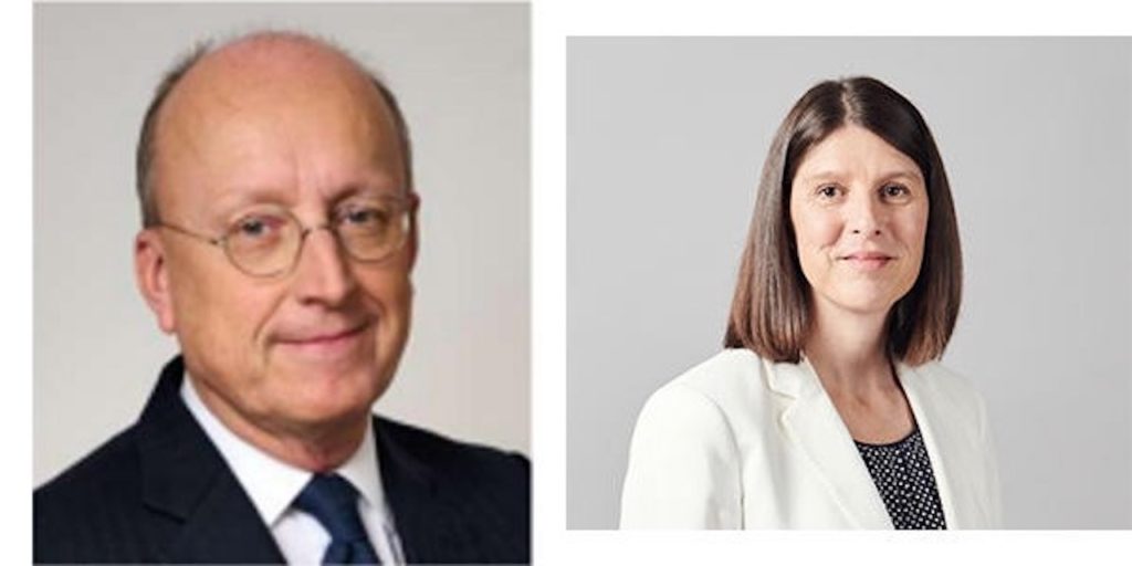 Bernard Delpit, Executive Vice President and Chief Financial Officer, Alstom (left); and Helen Bradley, Chief Human Resources Officer, Alstom (right).