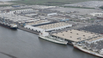 Located at the confluence of the Delaware and Christina rivers, 65 miles from the Atlantic Ocean, the Port of Wilmington, Del., is owned by the Diamond State Port Corporation, a corporate entity of the state of Delaware. (Diamond State Port Corporation Photograph)