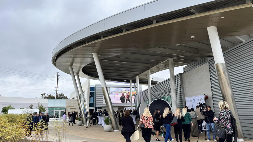 The city of Torrance, Calif., on June 9 held a ribbon-cutting ceremony for the Mary K. Giordano Regional Transit Center, which will serve as the future light rail terminus of LACMTA’s C Line. (Photograph Courtesy of Torrance City Mayor George Chen, via Facebook)