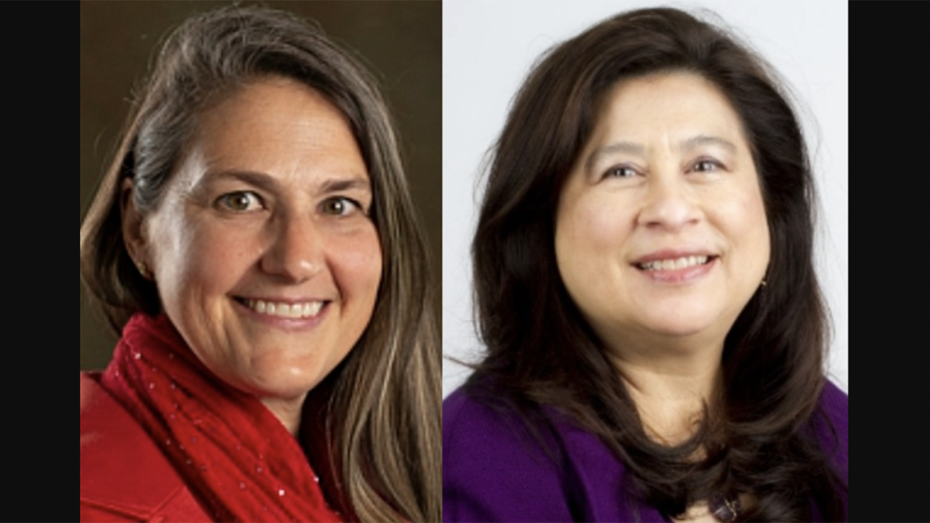 Christy Terry, incoming Vice President of Real Estate, Alaska Railroad (left); Michele Wong Krause, Dallas Area Rapid Transit Board Chair and American Public Transportation Association Vice Chair.