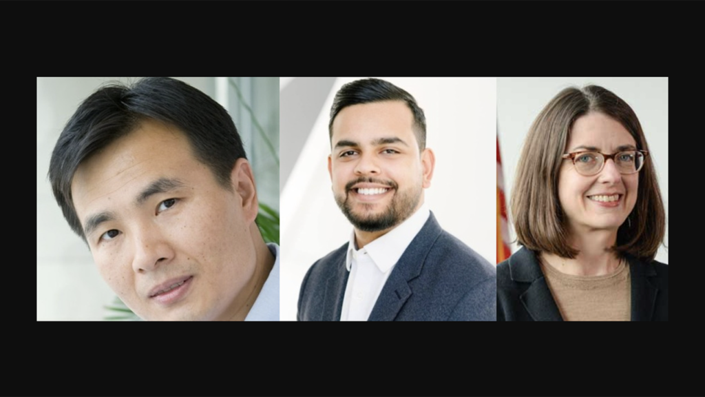 Pictured (left to right): Bo Tao, Chief Technology Officer, FourKites; Manik Mair, Senior Vice President Corporate Growth, FourKites; and Lesley Kandaras, General Manager, Metro Transit.