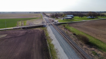 Pictured: Norfolk Southern’s recently completed siding extension project in Campbellstown, Ohio. (NS Photograph)