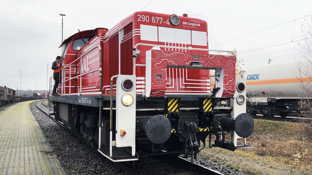Pictured: A train using Railergy’s automatic train operation (ATO) system powered by Aeva’s Aeries II 4D LiDAR sensor. (Business Wire)