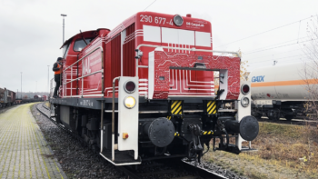 Pictured: A train using Railergy’s automatic train operation (ATO) system powered by Aeva’s Aeries II 4D LiDAR sensor. (Business Wire)