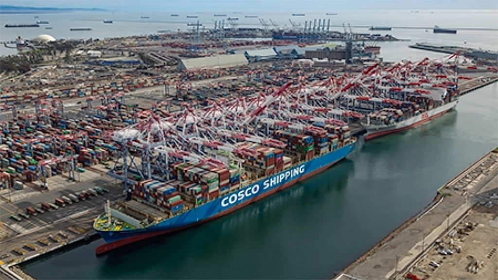 “We anticipated a modest peak season as our cargo numbers continue to stabilize at pre-pandemic levels,” Port of Long Beach CEO Mario Cordero said during a Sept. 13 announcement of August 2023 volumes (POLB Photograph)
