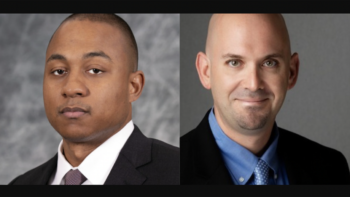 Pictured: Norfolk Southern’s Floyd Hudson, Vice President Field Engagement (left) and Joe Gioe, Vice President Transportation.