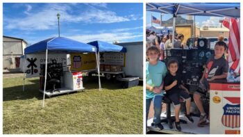 A Union Pacific locomotive simulator gave locals in Deming, New Mexico, and Willcox, Arizona, a hands-on opportunity to learn about rail safety.