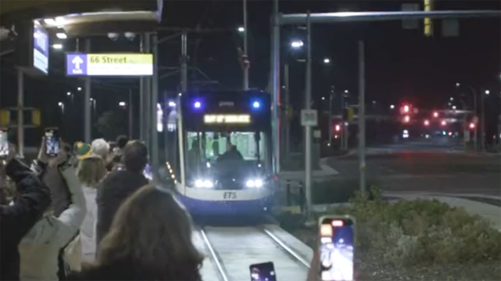 Nov. 4 marked the official start of passenger service of Edmonton’s Valley Line Southeast LRT.