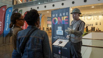 Employees learned more about the Living Library during an event held last month at UP Center. (Caption and Photograph Courtesy of UP)
