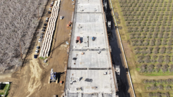 Pictured: Hanford Viaduct in Kings County (CHSRA Photograph)