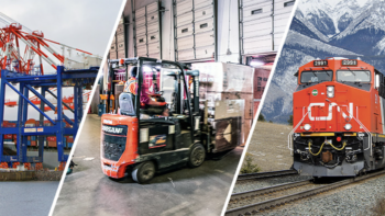 “By combining our expertise, resources, and vision, we are redefining transload solutions and setting new standards for efficiency, sustainability, and customer satisfaction,” said Stephen Burns, Director of Marketing, Domestic Intermodal at CN. (CN Image)