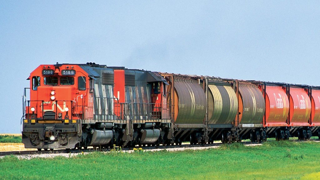 CN unit grain train.