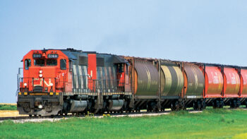 CN unit grain train.