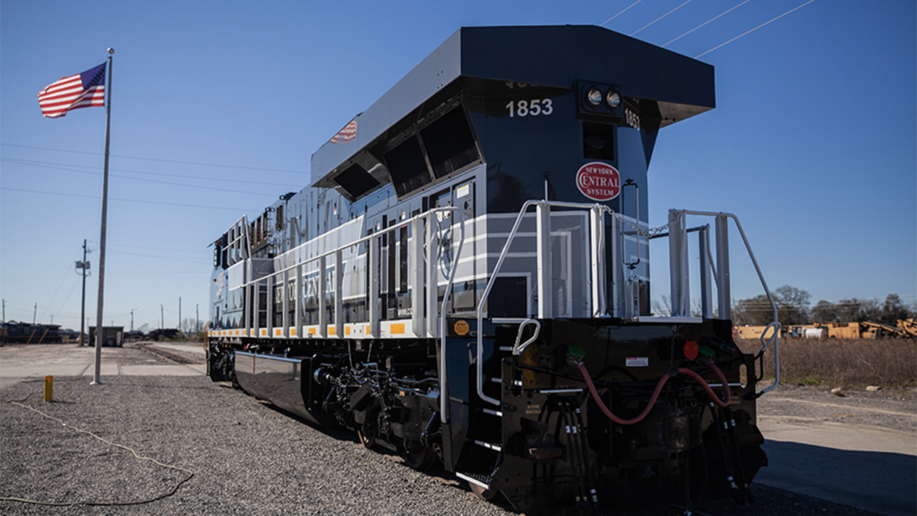 CSX No. 1853 is the eighth in a series of the Class I railroad’s heritage locomotives. (CSX Photograph)