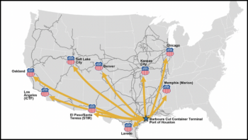 UP is expanding its Houston on-dock rail service.
