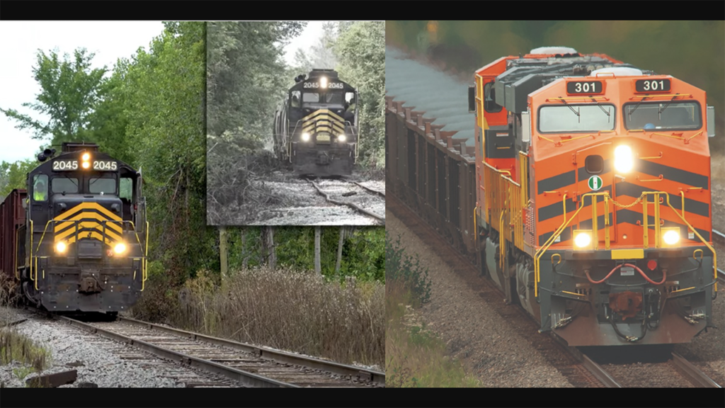 Railway Age named Napoleon, Defiance & Western (left) 2023 Short Line of the Year; and ArcelorMittal Infrastructure Canada Railway (right) 2023 Regional of the Year.