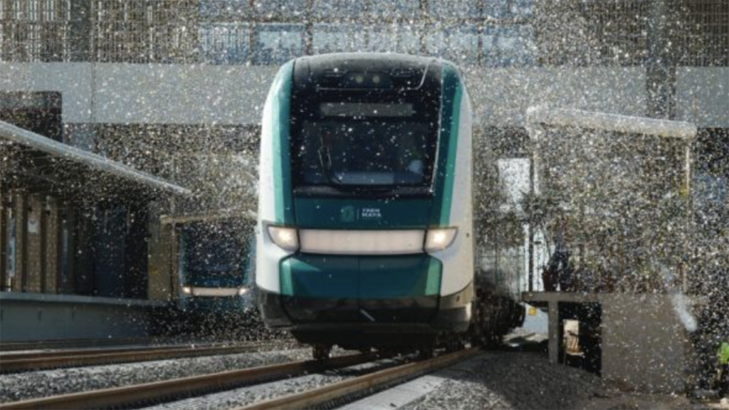 The inauguration ceremony was held at San Francisco Campeche station. (Government of Mexico Photograph)