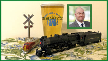 Yes there is an official “Suds With Seidl” beer glass. Just remember Rule G if you’re on duty! William C. Vantuono photo.