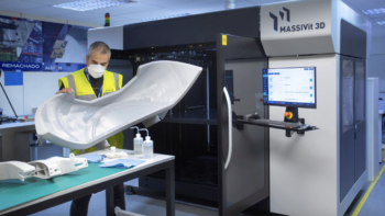 Additive manufacturing, also known as 3D printing, enables faster delivery and reduced costs. Since 2016, Alstom’s 3D-printed parts offering has been growing, with now almost 40,000 parts printed per year. (Caption and Photograph Courtesy of Alstom)