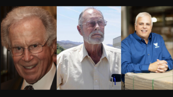 Each of the Short Line Hall of Fame honorees—Robert Grossman (left), the late Jake Jacobson (center) and Rick Webb—“has made an indelible mark on the short line industry, from creating the industry role of advocate in government and regulatory affairs, to launching an industry-wide emphasis and recognition of safe operating performance, to growing a car repair shop with a single railroad into a multi-service entity operating in four countries by building a team focused on exceptional customer service,” ASLRRA reported.