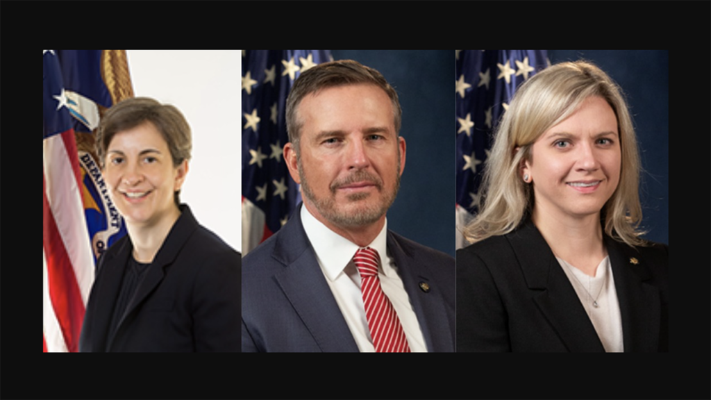 From left to right: Kristen Monaco, Director of the STB Office of Economics; Warren Randolph, Chief Data Officer at the NTSB; and Jen Adler, Director of the NTSB Office of Safety Recommendations and Communications.