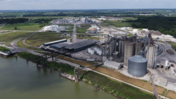 “The 2023 cargo volumes [at the Ports of Indiana] were even more impressive considering some of the major challenges facing our industry this past year with low water levels and lock closure,” Ports of Indiana CEO Jody Peacock said on Feb. 28. (Ports of Indiana Photograph)