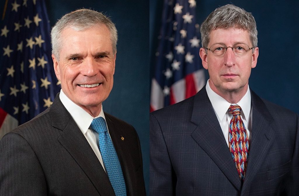 Patrick Warren, Rail Safety Director, NTSB (left); and Mike Budinski, Deputy Director of Research and Engineering, NTSB (right).