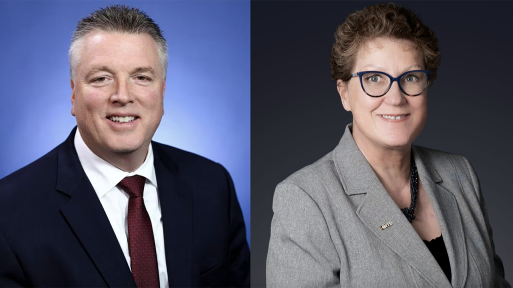 Rob Free, President of MTA Long Island Rail Road and Julie Green, New York Transit and Mobility Group Director at HNTB.