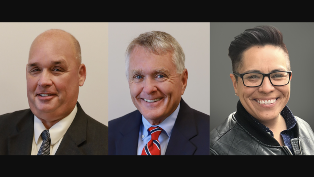 INRD’s Senior Vice President and Chief Financial Officer Micheal D. Engel (left) and Vice President, Business Development (center) Larry F. Kaelin have retired. NCTD has promoted Chris G. Carrillo to Security Director.