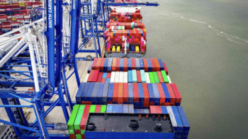 SC Ports in March handled 216,410 TEUs, up 12% year-over-year, and 118,481 pier containers, up 11% from last year. (Photo/SC Ports/Matthew Peacock)