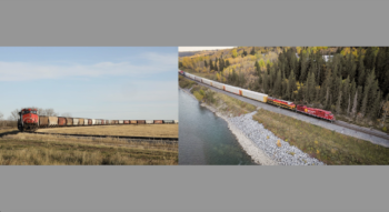 Photos Courtesy of Pascale Simard/Alpha Presse (left) and CPKC (right).